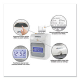 uPunch™ Hn2500 Electronic Calculating Time Clock Bundle, Lcd Display, Beige-gray freeshipping - TVN Wholesale 