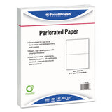 PrintWorks® Professional Perforated And Punched Paper, 5-hole Punched, 20 Lb, 8.5 X 11, White, 500-ream freeshipping - TVN Wholesale 