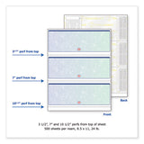 DocuGard™ Premier Prismatic Check, 13 Features, 8.5 X 11, Blue-green Prismatic, 500-ream freeshipping - TVN Wholesale 