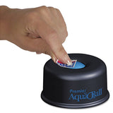 Premier® Aquaball Floating Ball Envelope Moistener, 1 1-4" X 1 1-4" X 5 3-8", Black, Blue freeshipping - TVN Wholesale 