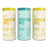 Perk™ Disinfecting Wipes, Fresh-lemon, 7 X 8, 35 Wipes-canister, 3 Canisters-pack freeshipping - TVN Wholesale 