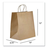 Kraft Paper Bags, 1-7th Bbl 12 X 7 X 14, Natural, 300-bundle