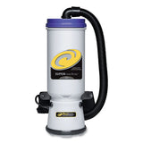 ProTeam® Super Coachvac Backpack Vacuum With Xover Fixed-length Two-piece Wand, 10 Qt Tank Capacity, Gray-purple freeshipping - TVN Wholesale 