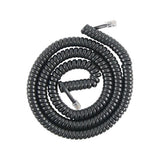 Power Gear Coiled Telephone Cord, Plug-plug, 25 Ft, Black freeshipping - TVN Wholesale 