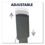 Quartet® Duramax Portable Presentation Easel, Adjusts 39" To 72" High, Plastic, Gray freeshipping - TVN Wholesale 