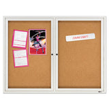 Quartet® Enclosed Cork Bulletin Board, Cork-fiberboard, 48" X 36", Silver Aluminum Frame freeshipping - TVN Wholesale 