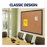 Quartet® Classic Series Cork Bulletin Board, 24x18, Black Aluminum Frame freeshipping - TVN Wholesale 