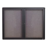 Quartet® Enclosed Fabric-cork Board, 48 X 36, Gray Surface, Graphite Aluminum Frame freeshipping - TVN Wholesale 