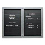 Quartet® Enclosed Magnetic Directory, 48 X 36, Black Surface, Graphite Aluminum Frame freeshipping - TVN Wholesale 