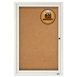 Quartet® Enclosed Bulletin Board, Natural Cork-fiberboard, 24 X 36, Oak Frame freeshipping - TVN Wholesale 