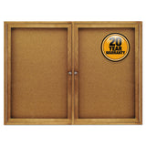 Quartet® Enclosed Bulletin Board, Natural Cork-fiberboard, 24 X 36, Oak Frame freeshipping - TVN Wholesale 