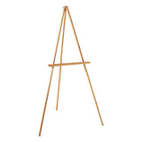 Quartet® Lightweight Tripod Floor Easel, 64" High, Natural Oak freeshipping - TVN Wholesale 