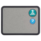 Quartet® Contour Granite Gray Tack Board, 36 X 24, Black Frame freeshipping - TVN Wholesale 