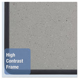 Quartet® Contour Granite Gray Tack Board, 48 X 36, Black Frame freeshipping - TVN Wholesale 