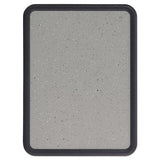 Quartet® Contour Granite Gray Tack Board, 48 X 36, Black Frame freeshipping - TVN Wholesale 