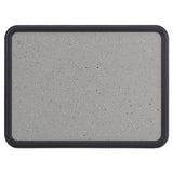 Quartet® Contour Granite Gray Tack Board, 48 X 36, Black Frame freeshipping - TVN Wholesale 