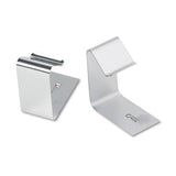 Quartet® Flexible Metal Cubicle Hangers, 1 1-2" - 2 1-2" Panels, Silver, 2-set freeshipping - TVN Wholesale 