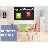 Quartet® Oval Office Fabric Bulletin Board, 36 X 24, Black freeshipping - TVN Wholesale 