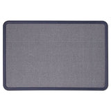Quartet® Contour Fabric Bulletin Board, 48 X 36, Light Blue, Plastic Navy Blue Frame freeshipping - TVN Wholesale 