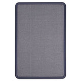 Quartet® Contour Fabric Bulletin Board, 48 X 36, Light Blue, Plastic Navy Blue Frame freeshipping - TVN Wholesale 