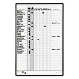 Quartet® Magnetic Employee In-out Board, Porcelain, 24 X 36, Gray-black Aluminum Frame freeshipping - TVN Wholesale 