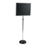 Quartet® Adjustable Single-pedestal Magnetic Letter Board, 24 X 18, Black, Gray Frame freeshipping - TVN Wholesale 