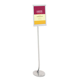 Quartet® Designer Sign Stand, Silver Aluminum Frame, 11 X 17 freeshipping - TVN Wholesale 