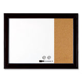 Quartet® Home Decor Magnetic Combo Dry Erase With Cork Board On Side, 23 X 17, Black Wood Frame freeshipping - TVN Wholesale 