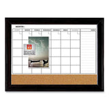 Quartet® Magnetic Combination Dry Erase Calendar-cork Board, 35 X 23, Black Wood Frame freeshipping - TVN Wholesale 