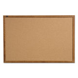 Quartet® Cork Bulletin Board, 36 X 24, Oak Finish Frame freeshipping - TVN Wholesale 