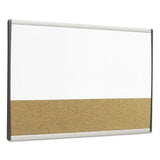 Quartet® Magnetic Dry-erase-cork Board, 18 X 30, White Surface, Silver Aluminum Frame freeshipping - TVN Wholesale 