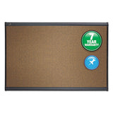 Quartet® Prestige Bulletin Board, Brown Graphite-blend Surface, 36 X 24, Aluminum Frame freeshipping - TVN Wholesale 