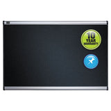 Quartet® Prestige Embossed Foam Bulletin Board, 36 X 24, Black, Aluminum Frame freeshipping - TVN Wholesale 