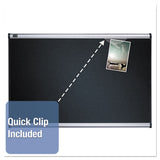 Quartet® Prestige Embossed Foam Bulletin Board, 72 X 48, Black, Aluminum Frame freeshipping - TVN Wholesale 