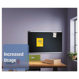 Quartet® Prestige Embossed Foam Bulletin Board, 72 X 48, Black, Aluminum Frame freeshipping - TVN Wholesale 