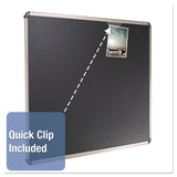 Quartet® Prestige Euro-style Embossed Foam Bulletin Board, 48 X 34 7-16, Black-alum Frame freeshipping - TVN Wholesale 