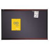 Quartet® Prestige Bulletin Board, Diamond Mesh Fabric, 48 X 36, Gray-mahogany Frame freeshipping - TVN Wholesale 