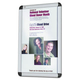 Quartet® Clip-frame Aluminum Sign Holder, 11 X 17, Silvertone Frame freeshipping - TVN Wholesale 