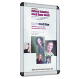 Quartet® Clip-frame Aluminum Sign Holder, 11 X 17, Silvertone Frame freeshipping - TVN Wholesale 