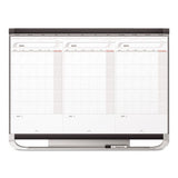 Quartet® Prestige 2 Total Erase 3-month Calendar Board, 36 X 24, White, Graphite Frame freeshipping - TVN Wholesale 