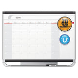 Quartet® Prestige 2 Magnetic Total Erase Monthly Calendar, 36 X 24, Graphite Color Frame freeshipping - TVN Wholesale 