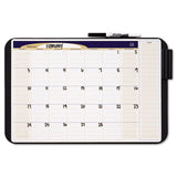 Quartet® Tack And Write Monthly Calendar Board, 23 X 17, White Surface, Black Frame freeshipping - TVN Wholesale 