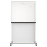 Quartet® Motion Dual-track Mobile Magnetic Dry-erase Easel, Two 40 1-2 X 34 Panels, White freeshipping - TVN Wholesale 