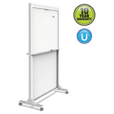 Quartet® Motion Dual-track Mobile Magnetic Dry-erase Easel, Two 40 1-2 X 34 Panels, White freeshipping - TVN Wholesale 