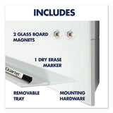 Quartet® Element Framed Magnetic Glass Dry-erase Boards, 50" X 28", Aluminum Frame freeshipping - TVN Wholesale 