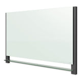 Quartet® Evoque Magnetic Glass Marker Board With Black Aluminum Frame, 74 X 42, White freeshipping - TVN Wholesale 