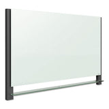 Quartet® Evoque Magnetic Glass Marker Board With Black Aluminum Frame, 74 X 42, White freeshipping - TVN Wholesale 