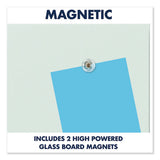 Quartet® Evoque Magnetic Glass Marker Board With Black Aluminum Frame, 74 X 42, White freeshipping - TVN Wholesale 