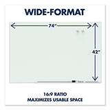 Quartet® Element Framed Magnetic Glass Dry-erase Boards, 74" X 42", Aluminum Frame freeshipping - TVN Wholesale 