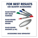 Quartet® Element Framed Magnetic Glass Dry-erase Boards, 74" X 42", Aluminum Frame freeshipping - TVN Wholesale 